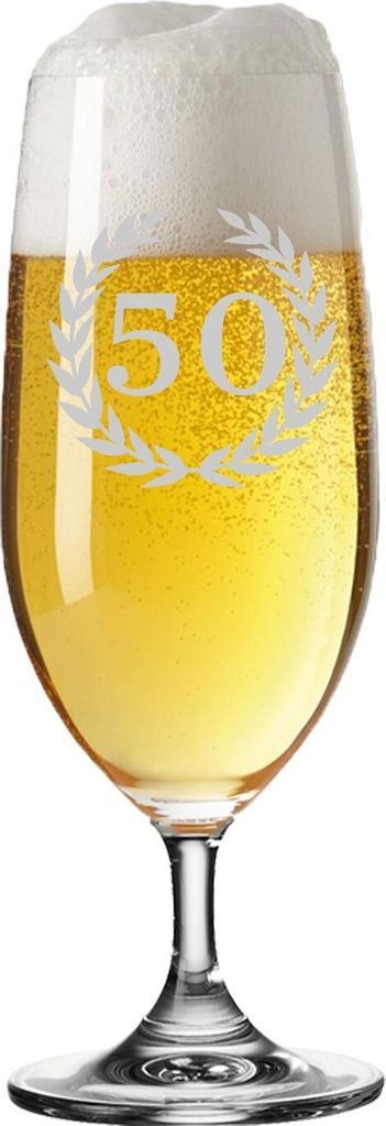 Luxentu Biertulpe Pilsglas 360 ml - 50. Jubiläum