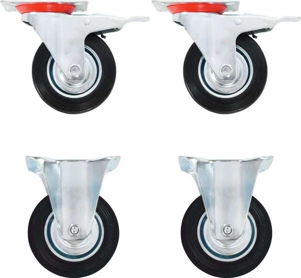 Möbel 12 Stk. Rollen 100 mm - Transportroller 278042