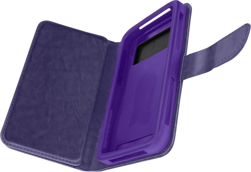 Universal Flip Cover Geldbörse mit 6 Kartenschlitzen Größe 3XL – Violett