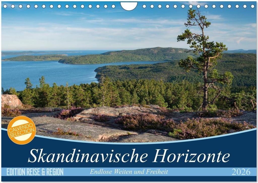 Skandinavische Horizonte (Wandkalender 2026 DIN A4 quer), CALVENDO Monatskalender