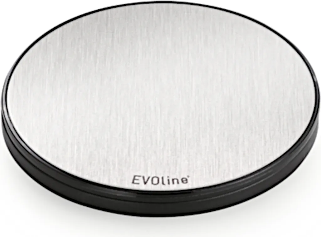 Evoline One Anello Copertura con Coperchio Inox Nero 59 mm Luxury
