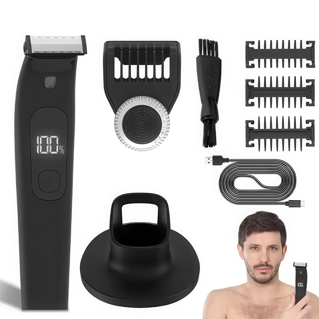 Body Hair Trimmer Männer IPX7 wasserdicht, Intimrasierer Produktbild 