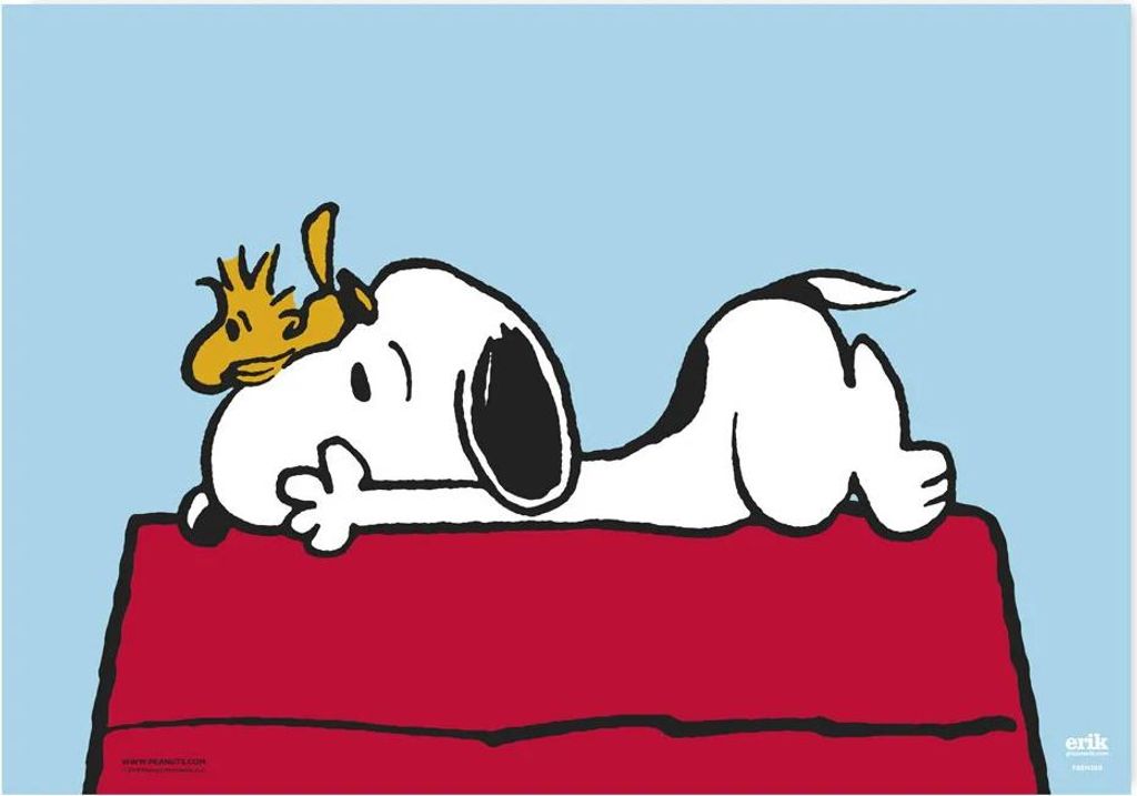 Snoopy Doghouse - Schreibtischunterlage - 35x50 cm