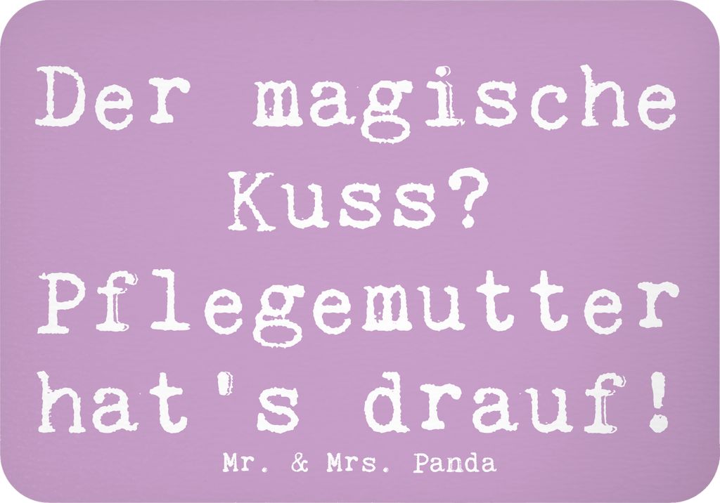 Mr. & Mrs. Panda magnet Spruch Pflegemutter Kuss - Lavendeltraum - Geschenk, Magie, Handarbeit, Pflegekind, haftmagnet, handgemacht, whiteboardmagn...