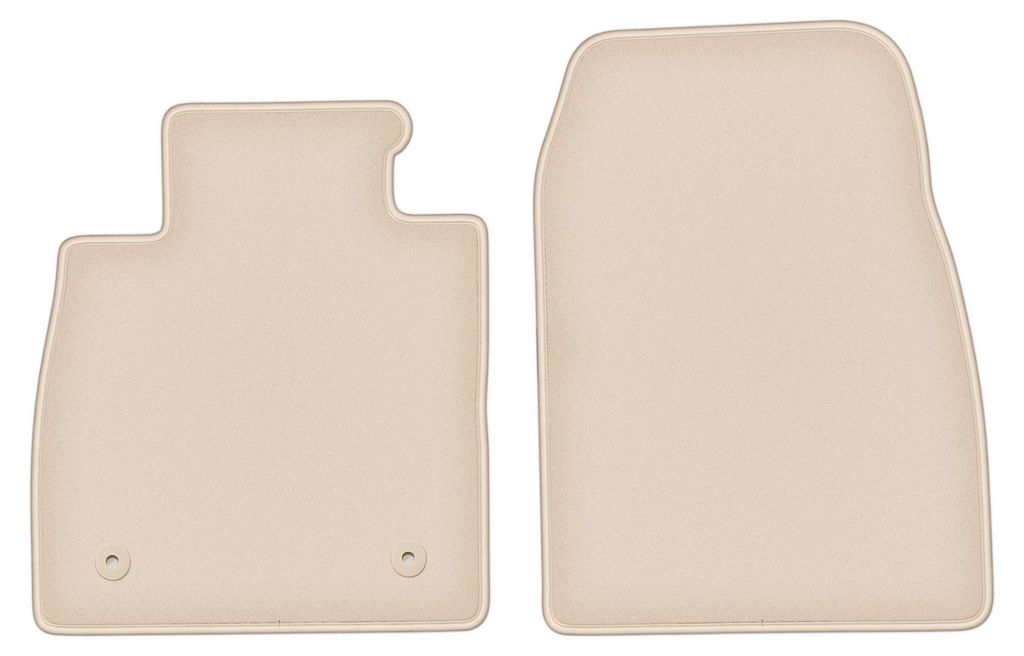 DURBAN Beige Velours-Fußmatten vorne für Ford Puma II Crossover (2019-)