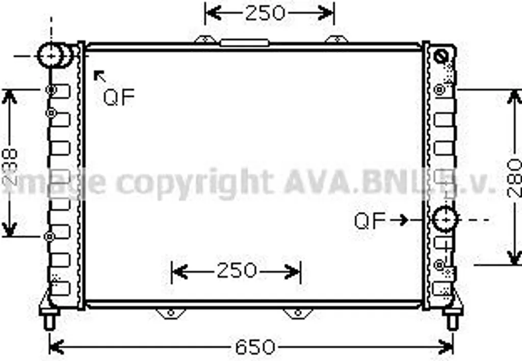 Radiateur Moteur PRASCO ALA2091 pour Alfa Romeo 156 OE 60656716 Neuf