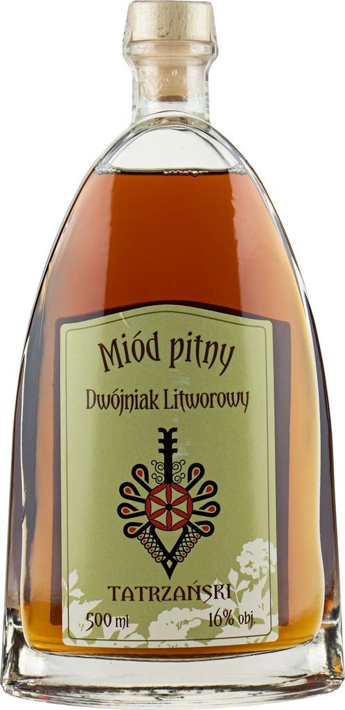 Dwojniak Tatrzanski Litworowy 500 ml | Met Honigwein Metwein Honigmet | 500 ml | 16% Alkohol | nalewkatatrzanska.pl | Geschenkidee | 18+