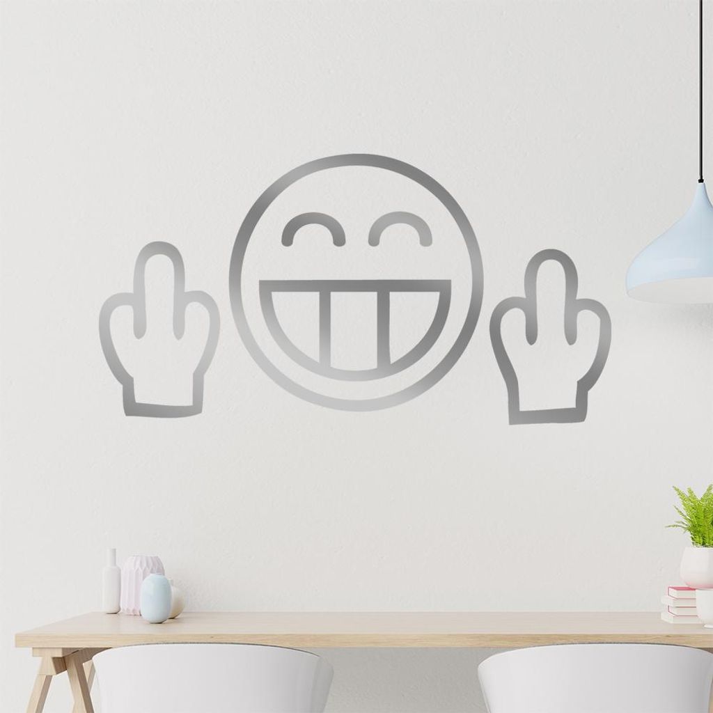 Fuck You Wandtattoo in 6 Größen - Wandaufkleber Wall Sticker - Dekoration, Küche, Wohnzimmer, Schlafzimmer, Badezimmer