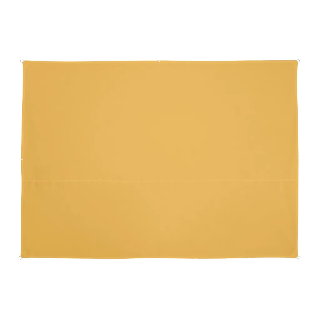 Voile solaire rectangulaire jaune anti-UV avec oeillets de fixation - 10