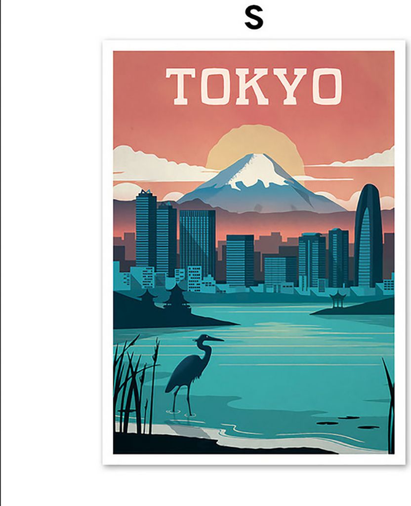 TPFLiving Kunstdruck LW-1550 (OHNE RAHMEN) Poster - Leinwand - Wandbild - Hochauflösender Giclée-Druck, langlebig und hochwertig - Berühmte Stä...