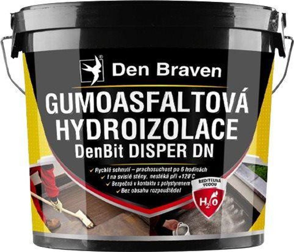 Hydroizolace gumoasfaltová DEN BRAVEN DenBit DISPER DN 5 kg Obrázek produktu 