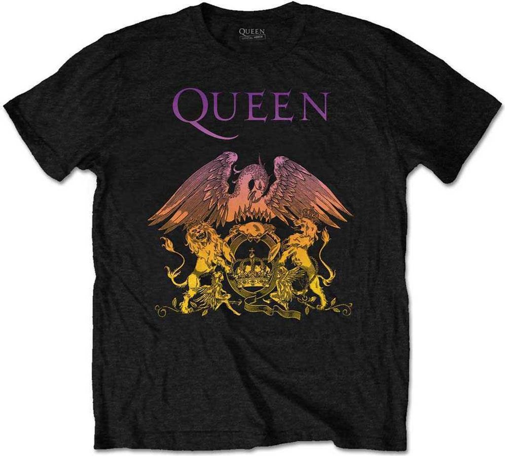 Queen Gradient Crest Black XL Tričko Obrázok produktu 