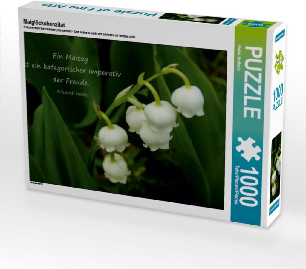 Calvendo Maiglöckchenzitat 1000 Teile Puzzle quer Produktbild 