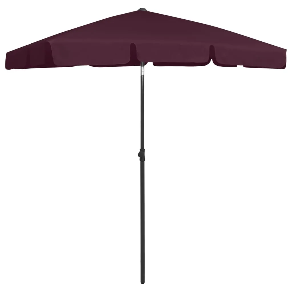 Parasol de balcon bordeaux 180x120 cm idéal pour petit espace