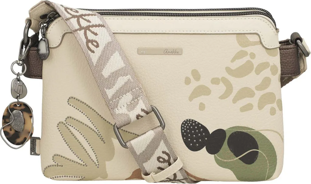 Borsa a Tracolla Anekke Sophia Gaia Beige Multicolor | Stile Retrò