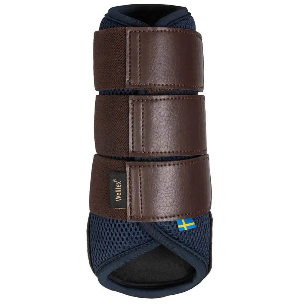 Guêtres de Travail Fermées Airflow Brush Boots Bleu M pour Équitation