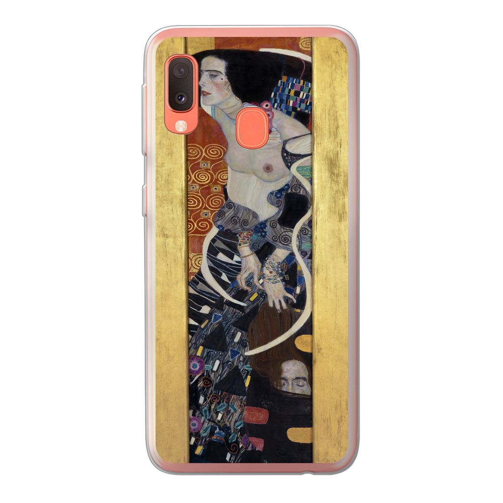 MuchoWow Handyhülle Schutzhülle Hülle für Samsung Galaxy A20e Judith II Salomè - Gustav Klimt Silikon Softcase Handy Hülle - Abdeckung