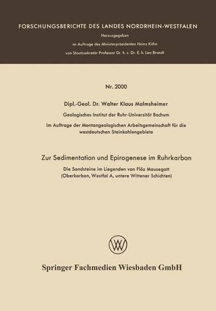 Zur Sedimentation und Epirogenese im Ruhrkarbon
