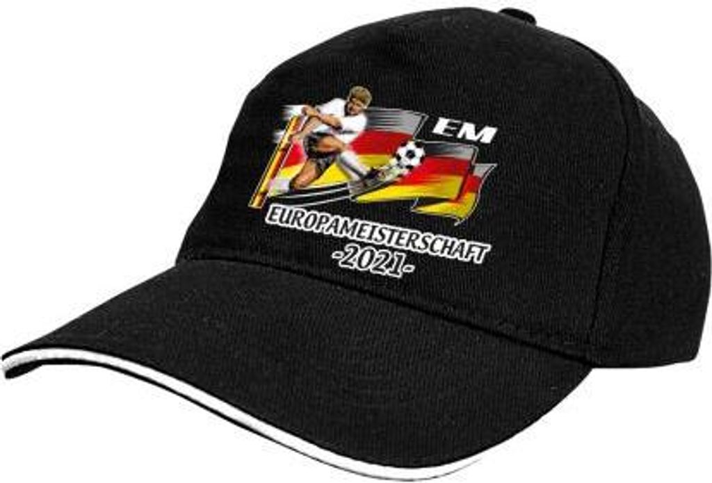 Baseballcap in Schwarz mit Print - Europameisterschaft 2021 - 52153