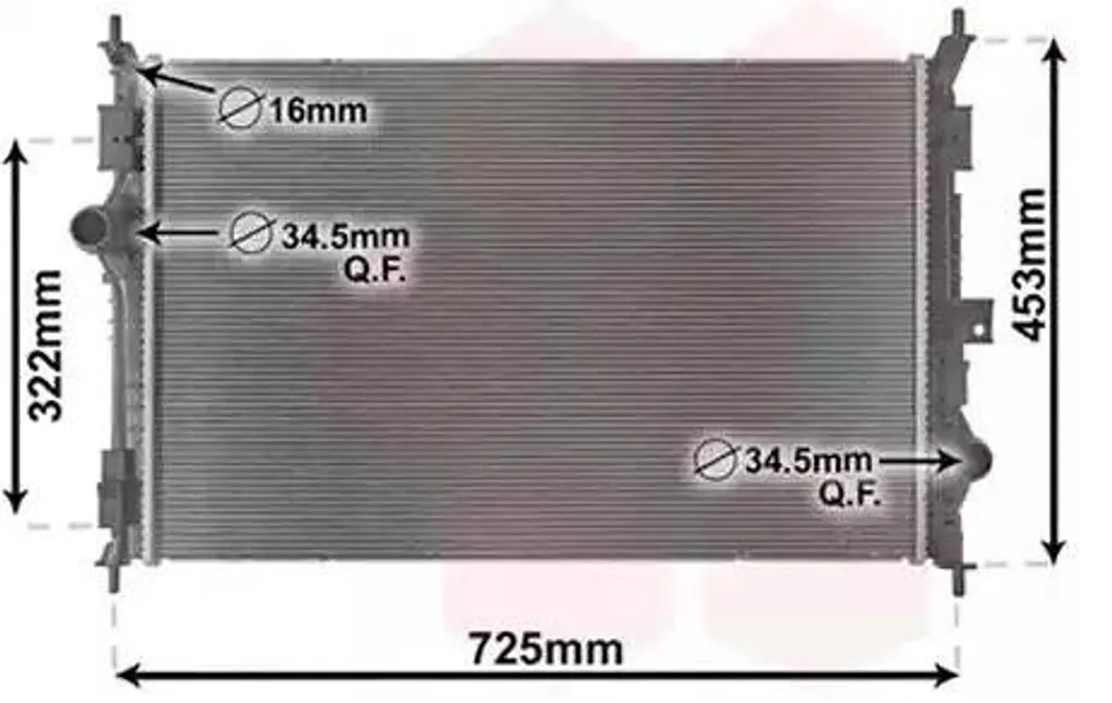 Radiateur à eau pour Opel Combo E et Vivaro C - Système de refroidissement