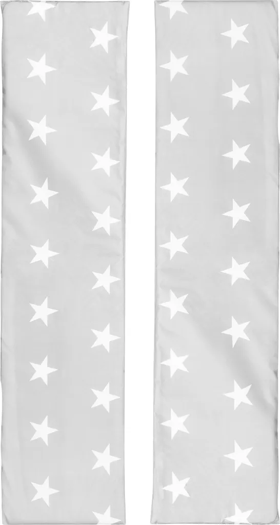 Set 2 Cuscini Seduta roba 108x20 cm Little Stars Grigio Bianco