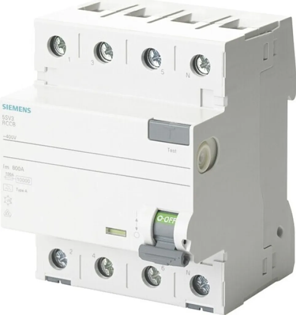 Disjoncteur différentiel Siemens 5SV3346-6LA Type A 4 pôles 30mA