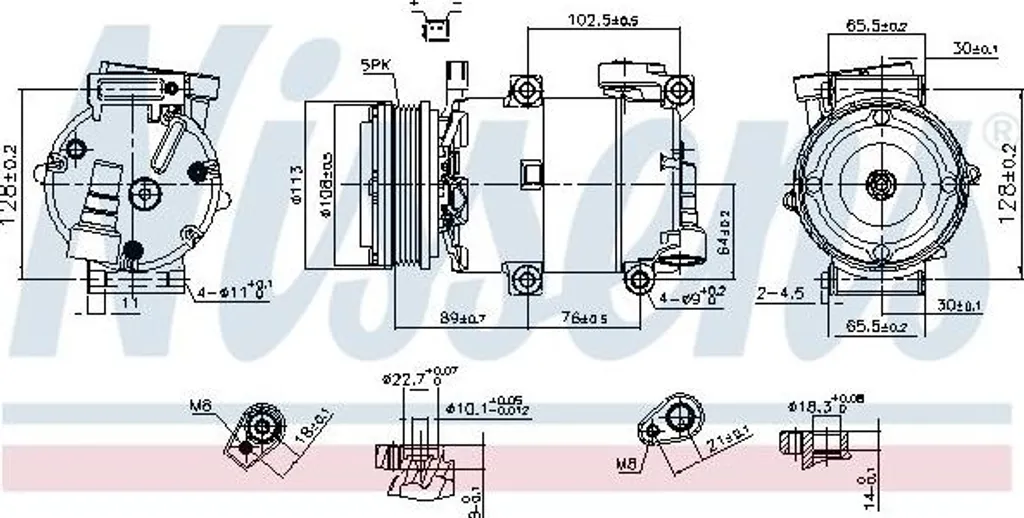 Compresseur de Climatisation Focus pour Remplacement Système Air Frais
