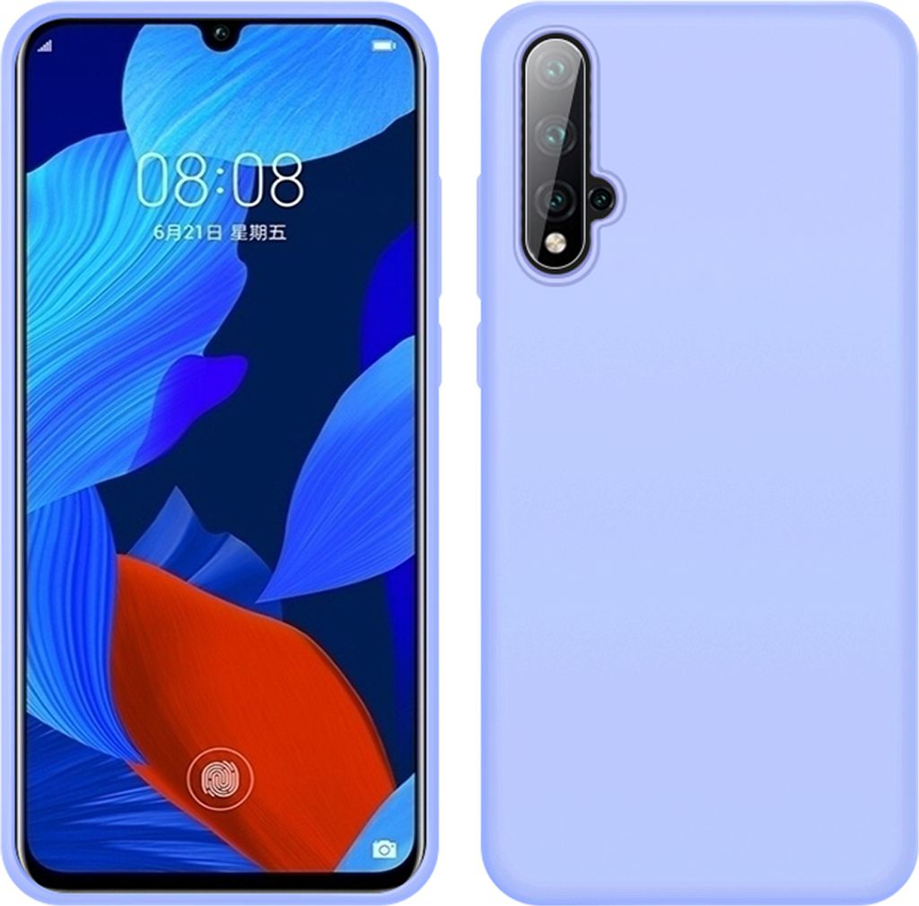 Huawei Nova 5 Hülle, LaimTop Slim Flüssig Silikon Soft Gel Gummi Stoßfest Kratzfest Schutzhülle für Huawei Nova 5 / Nova 5 Pro Lila