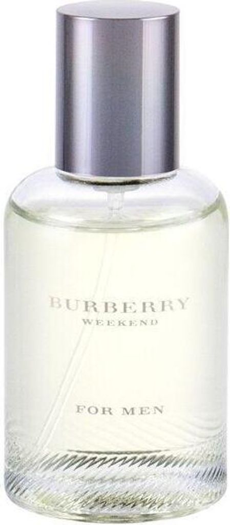 A bottle of Burberry Weekend For Men Eau de Toilette spray.
