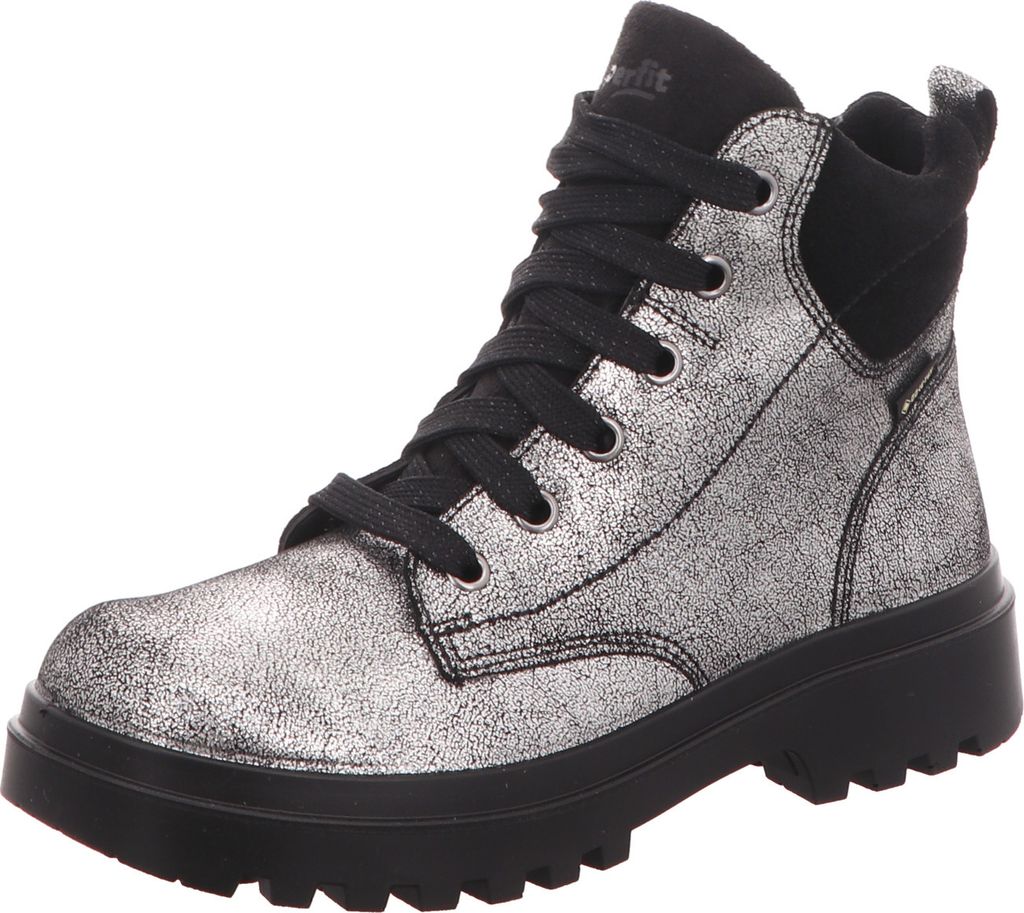 Superfit Mädchen-Schnürstiefelette ABBY Silber, Produktbild 