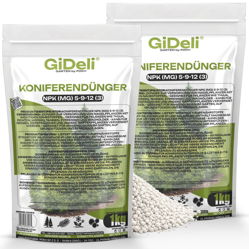 Koniferendünger 2kg NPK 5-9-12 Thuja Hecke Zypresse Produktbild 