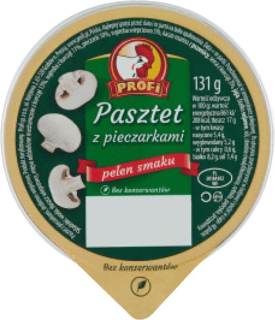 Profi Pasztet z pieczarkami 131g Obrázok produktu 