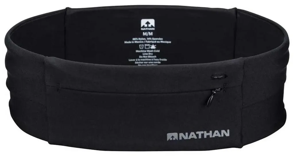 Nathan The Zipster Ceinture de Trail Noir XS - Multi-poches et Respirant