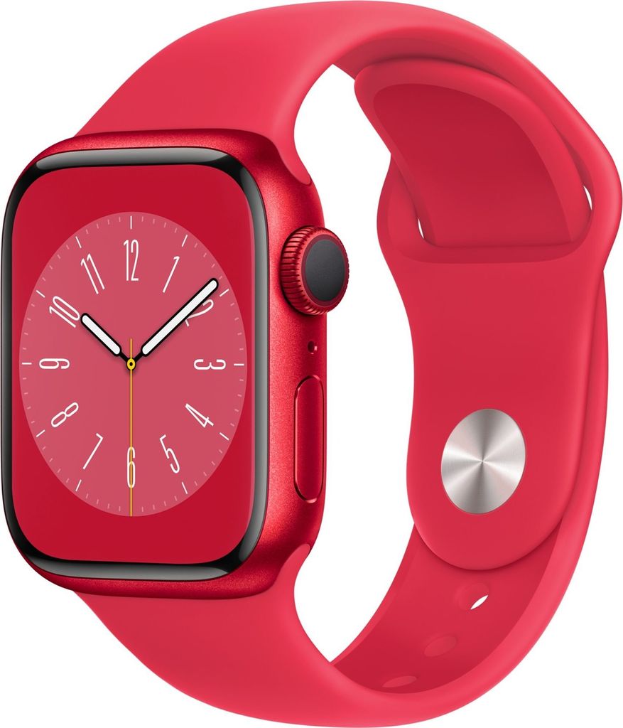 Apple Watch Series 8 41mm (A2770) Red Alu Sport Band Red Produktbild 2