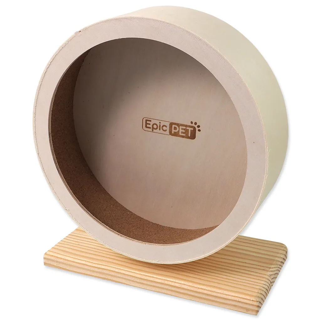 Epic Pet Giostra Legno M 21 cm - Ruota Esercizio Naturale Roditori