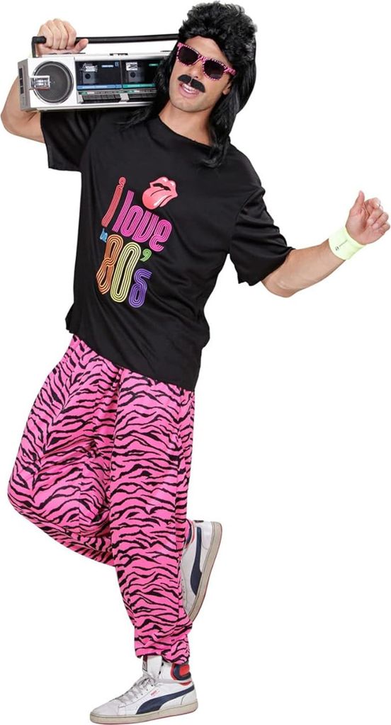 80er Retro Disco Karneval Faschingskostüm Herren Größe: XL Produktbild 