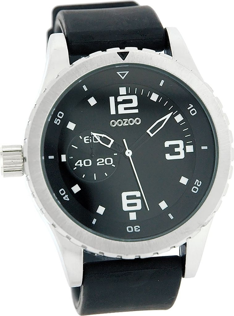 Oozoo Leder Damen-Herren Uhr Analog Quarzuhr Armband schwarz Vintage Series D2UOC3679A