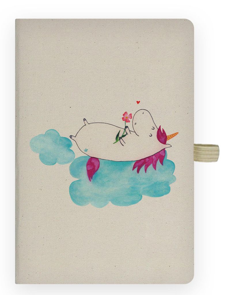 Mr. & Mrs. Panda Tagebuch Einhorn Verliebt - Transparent - Geschenk, notizbuch a4, Freundin, kariertes, Unicorn, Kladde, Einhörner, Liebe, Journal