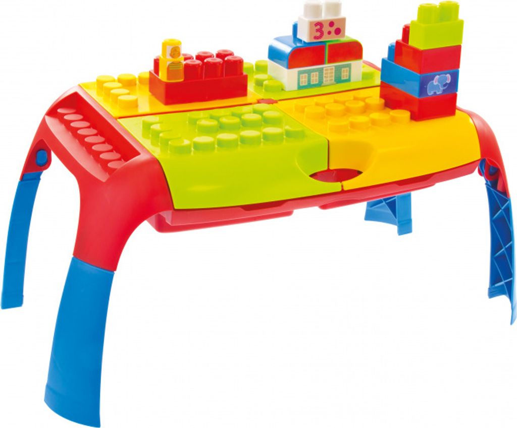 Mochtoys Bausteine Spieltisch, klappbar