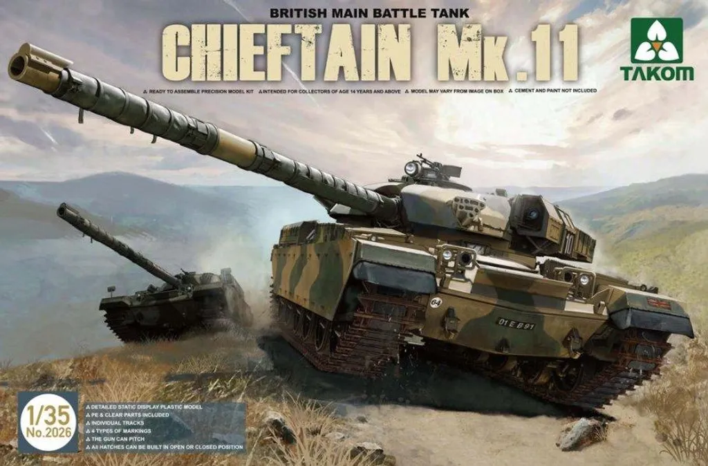 Maquette de Char Chieftain Mk.11 Britannique 1/35 Kit de Modélisme