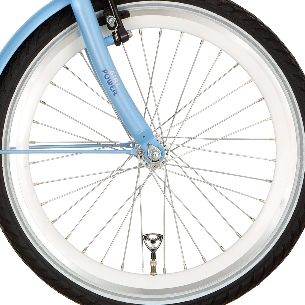 Roue Avant 20 Pouces pour Vélo Alpina J19db Blanc Mat Anti-Corrosion