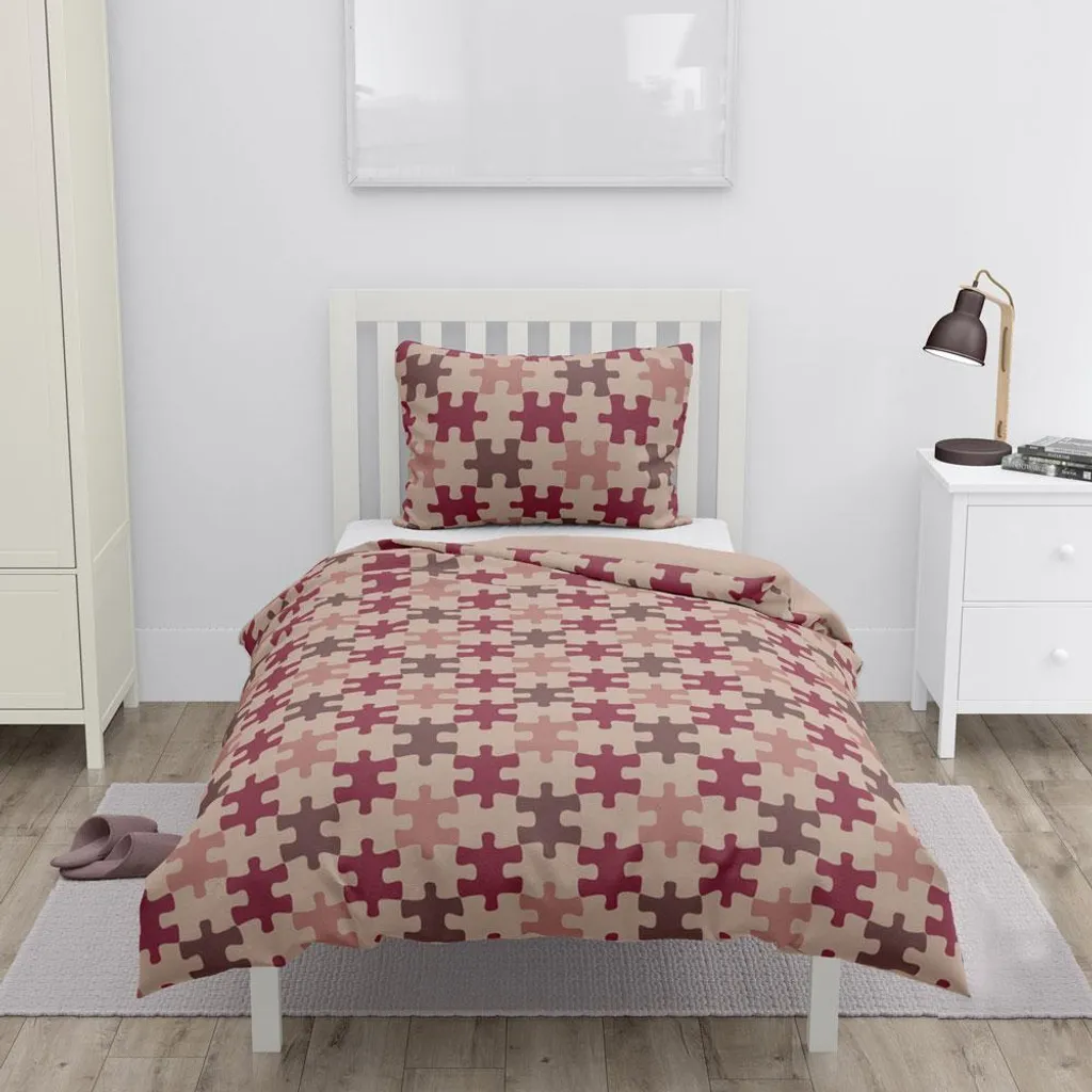 Set Letto Francese HOME ELEMENTS 140x200 Rosso | Qualità e Comfort