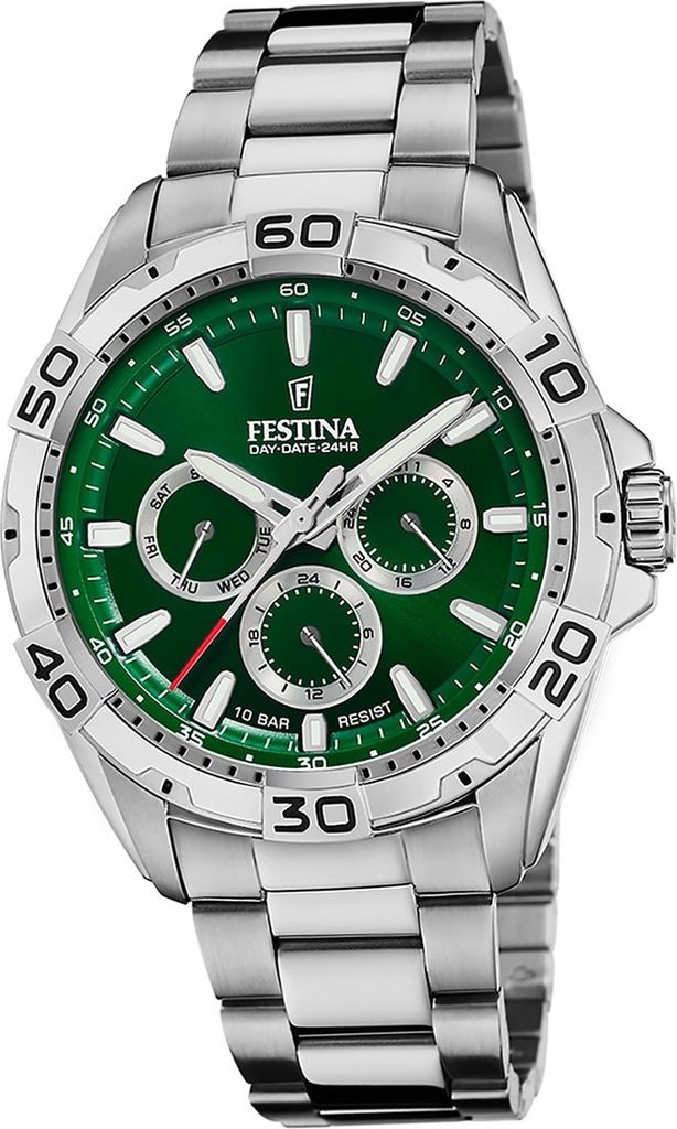 Festina Edelstahl Herren Uhr Armbanduhr silber Luxus D2UF20623/3