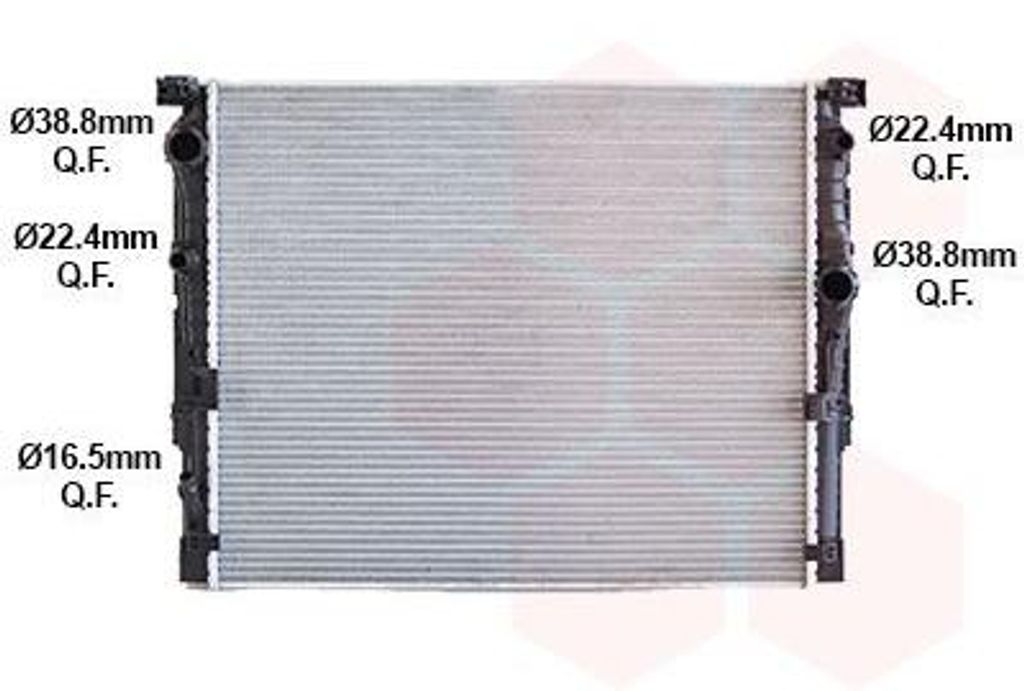 VAN WEZEL 06012771 Kühler Wasserkühler Motorkühler für BMW 5 Touring (G31) 5 Limousine (G30, F90) 7 (G11, G12)