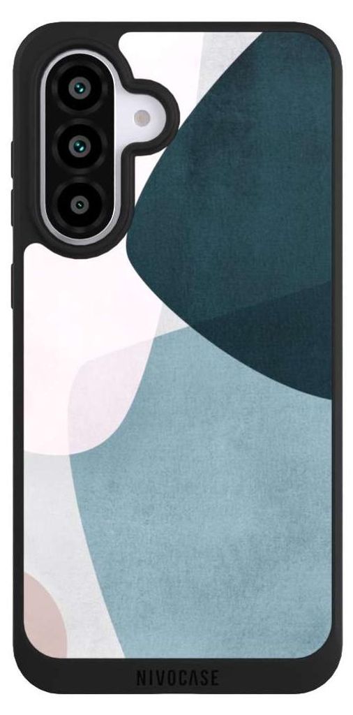 NIVOCASE Handyhülle für Samsung Galaxy A56 5G Hülle NIVOpure Case Schwarz Boho Malerei Muster
