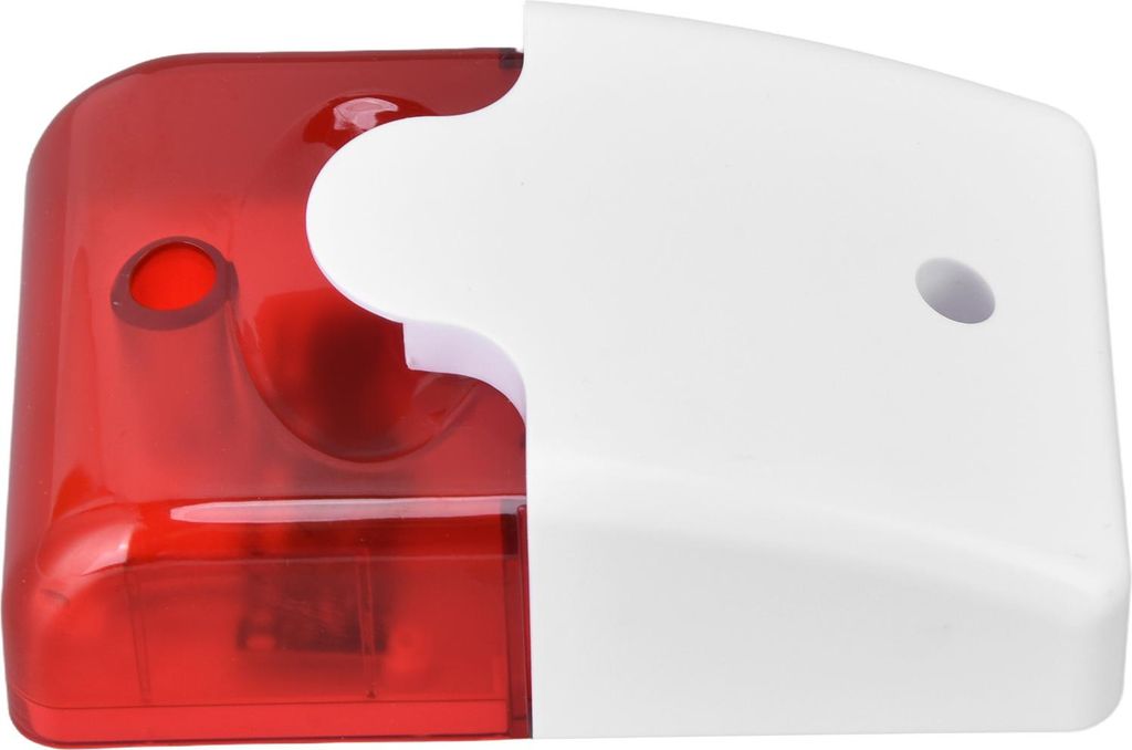 Mini Strobe Siren Wired Alarm Blinking Light Horn Flash Sound fr Home Security System DC12V