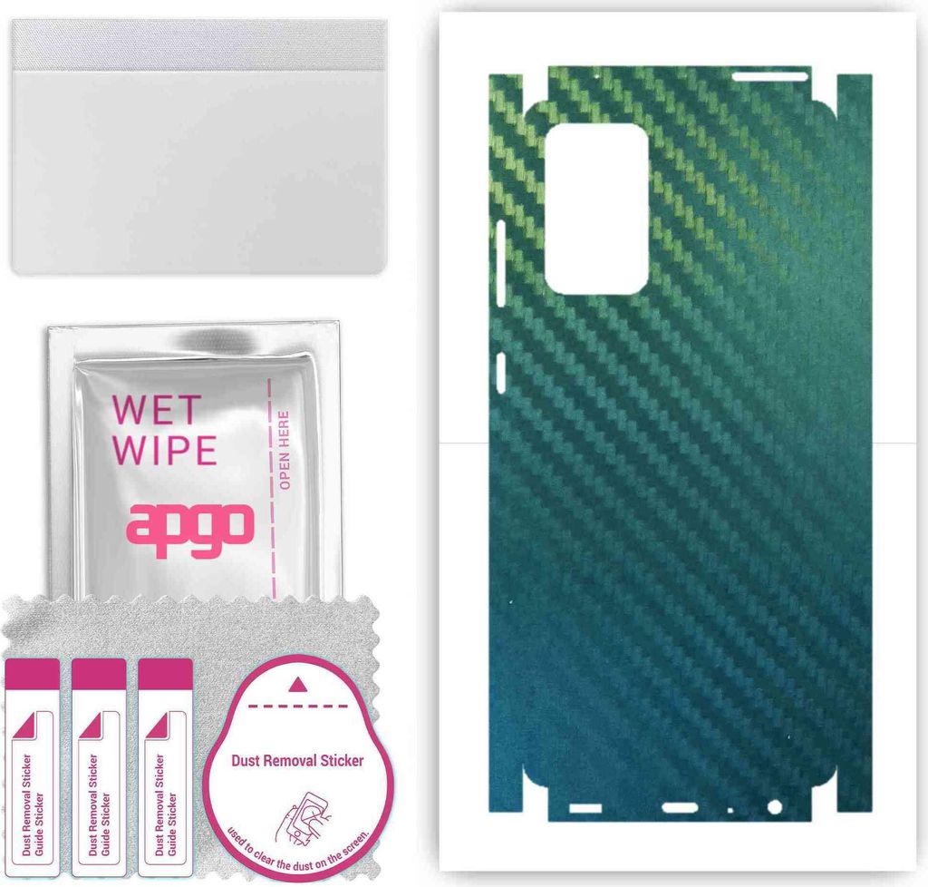 apgo Rückseite + Seiten Schutzfolie, Skin, kompatibel mit Samsung Galaxy A72 5G, Hinten Displayschutzfolie aus Vinylfolie, kratzfest, einfache Mon...