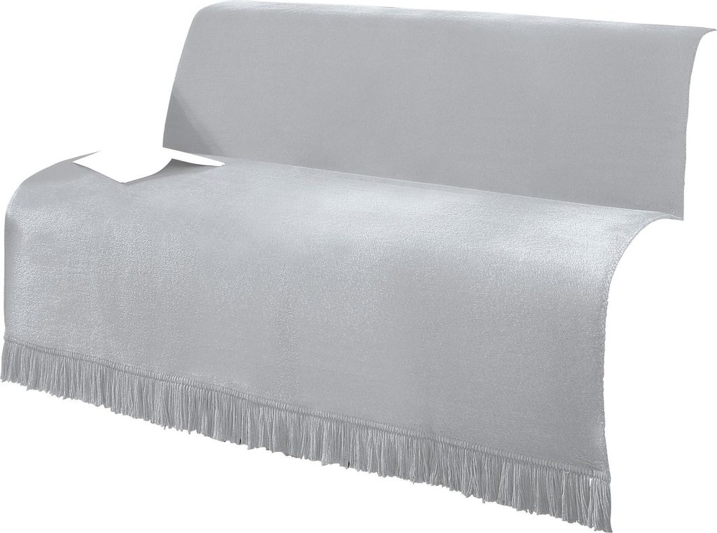 Erwin Müller Sessel- und Sofaschoner Catania" silber 100x200 cm"