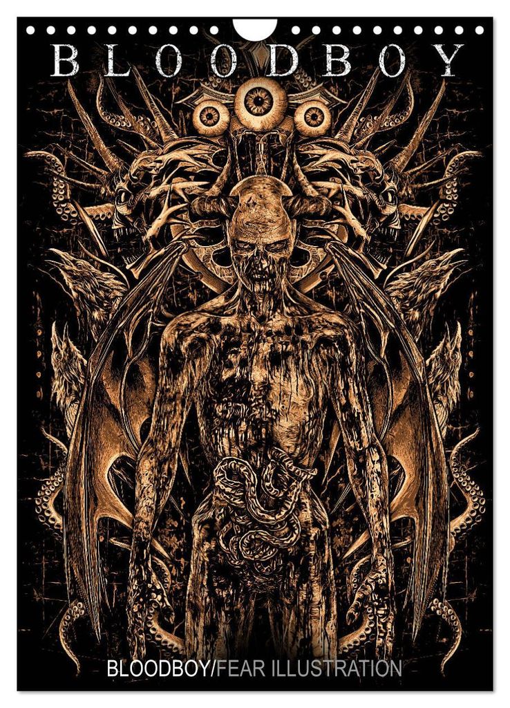 BLOODBOY/FEAR ILLUSTRATION (Wandkalender 2027 DIN A4 hoch), CALVENDO Monatskalender