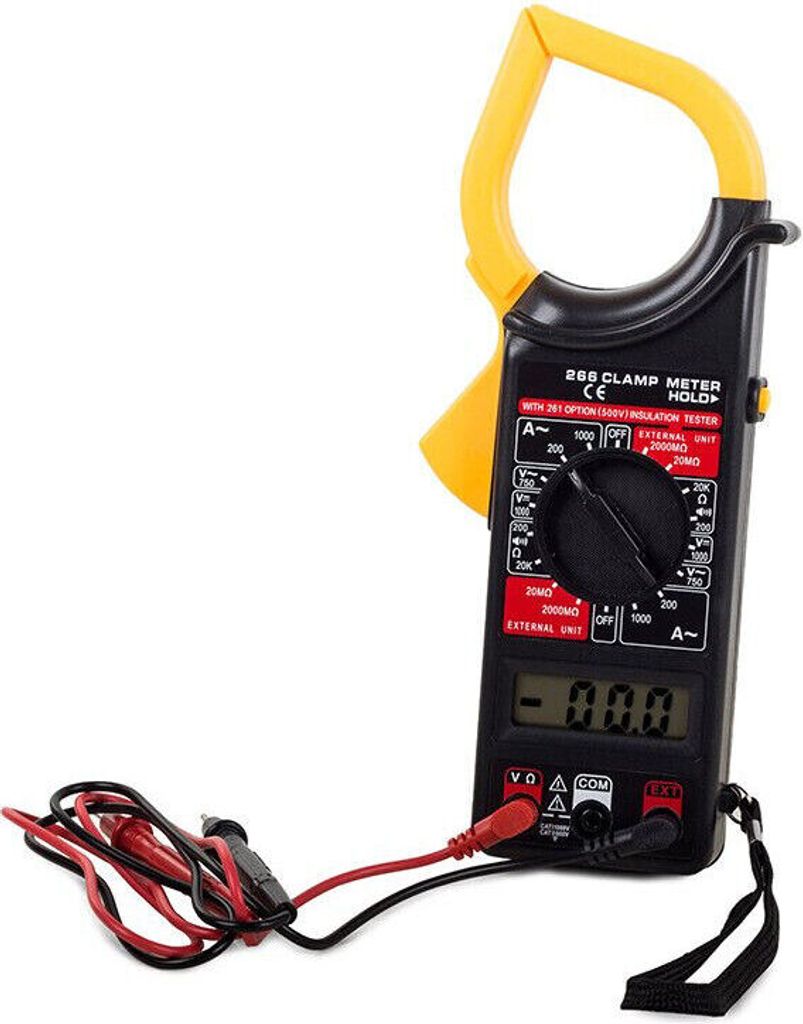 Digital Strommesszange Stromzangen Auto Range Messgerät DT-266